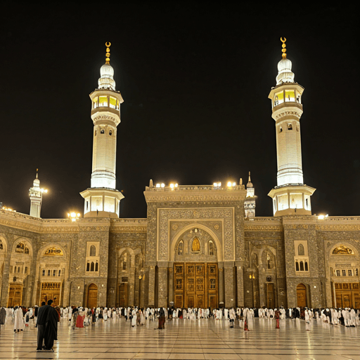 Masjid al-Haram at dusk